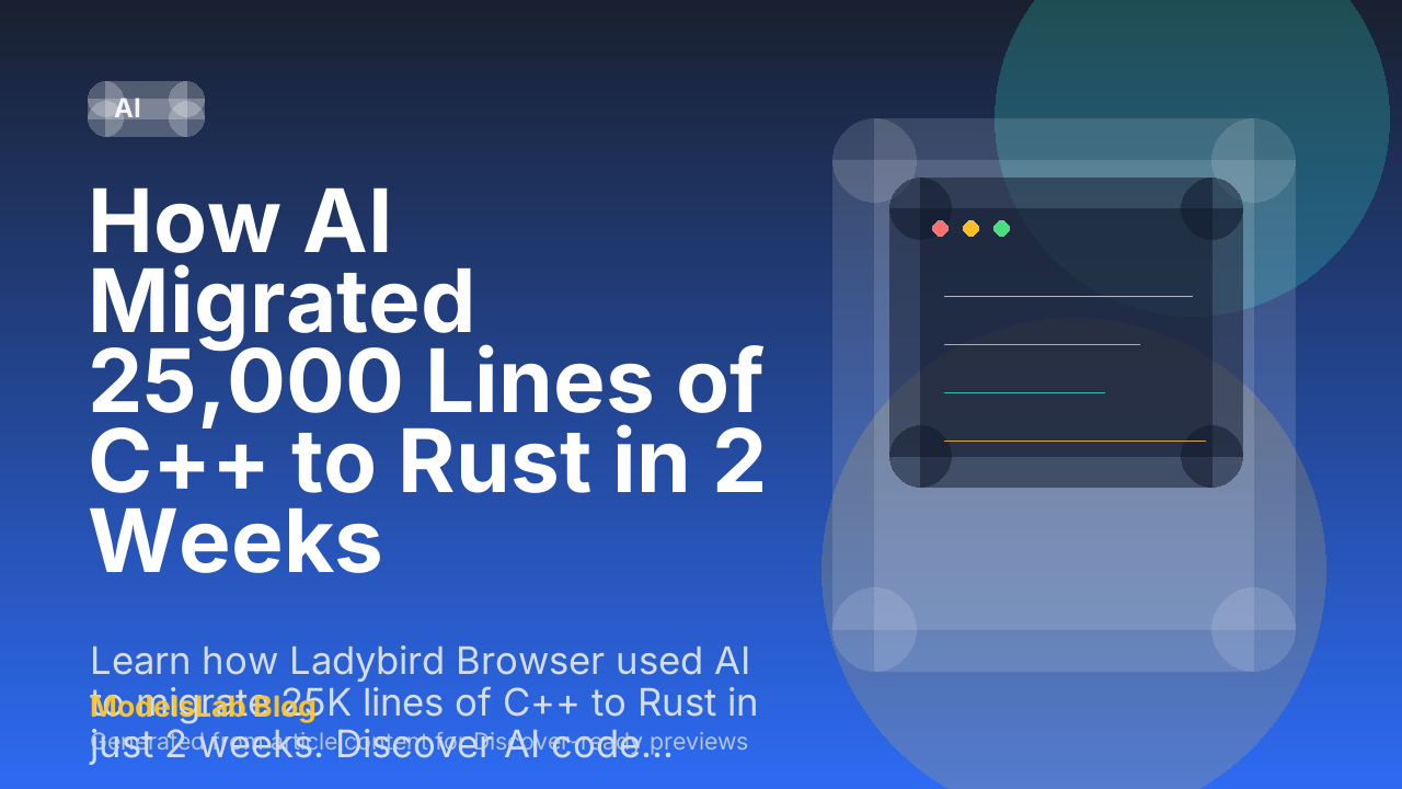How AI Migrated 25,000 Lines of C++ to Rust in 2 Weeks