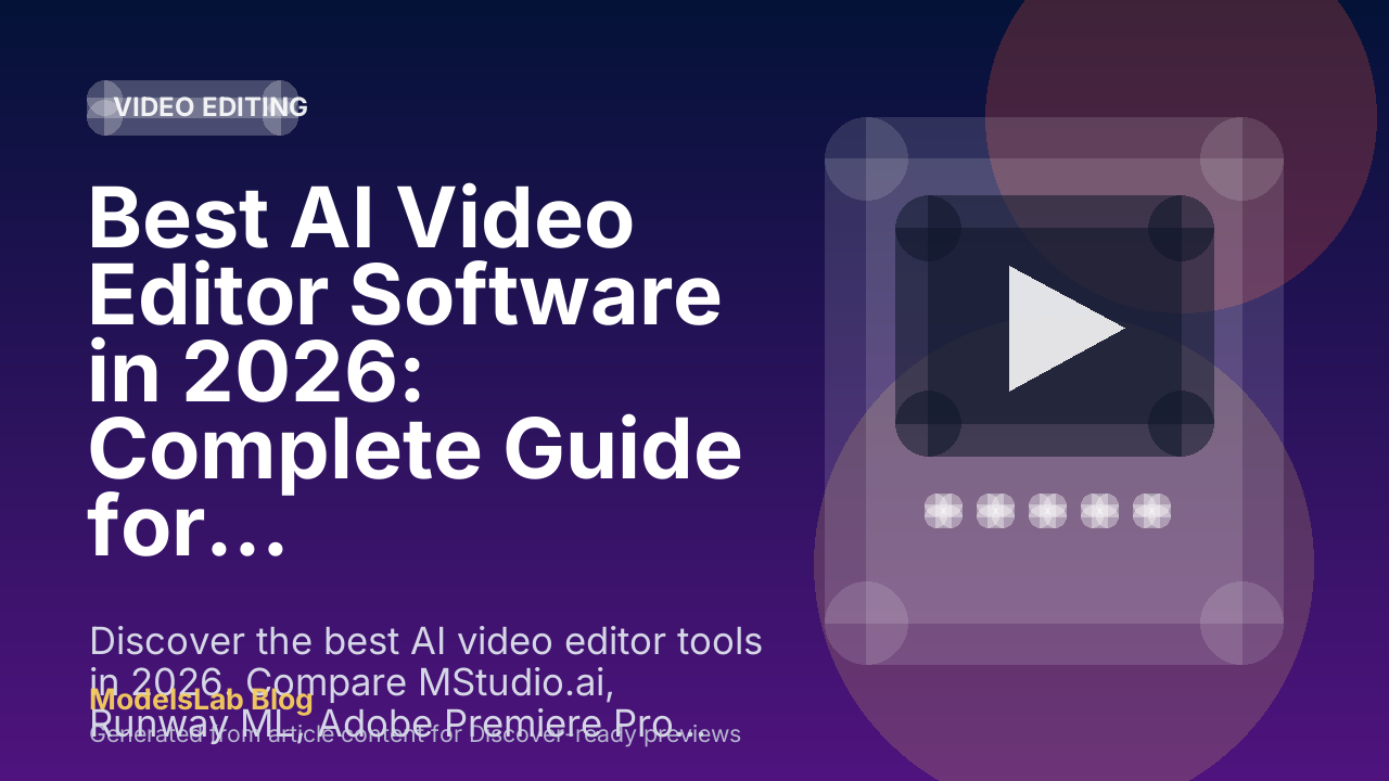 Best AI Video Editor Software in 2026: Complete Guide for Filmmakers
